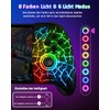 GAMSINGY Kabellos Handheld Switch Controller, Cooles RGB-Licht Switch Controller Griffe