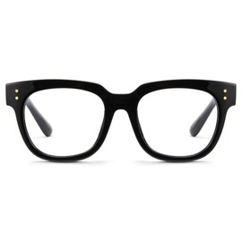 Cyxus Blue Light Filter Glasses Without Prescription Men Women Fashion Computer Protective Glasses Screen Glasses Gaming Glasses 8187, 01-black