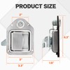 Lonffery Truck Tool Box Latch Stainless Steel Toolbox Paddle Lock