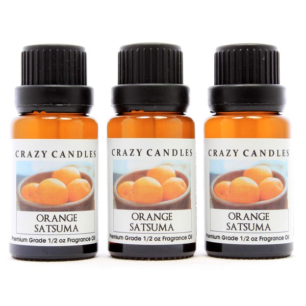 Crazy Candles Orange Satsuma (Made in USA) 3 Bottles 1/2