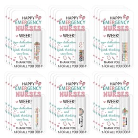 Leelosp 24 Pack Emergency Nurses Day Appreciation Gifts Inspirational Lip Balm Bulk Thank You Gifts End of Year Er Nurse Team Volunteer Pastor Appreciation Favor for Women Men Nursing School Hospital
