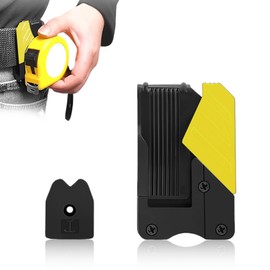 UEAVOID 2 Pack Quick-Lock Tape Holder Universal Tape Measure Holder Set Safe Efficient Double Comfort for Your Tool Belt (Black)