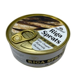 Baltic Gold Smoked Sprats in a Can (Riga Sprats in Oil, 3 Pack)