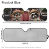 TSVAGA Windshield Sun Shade Funny Frog Car Sun Visor Compatible