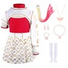 Gunaniti 10 Pcs Zombies Costume for Girls Cheerleader Dress Uniform