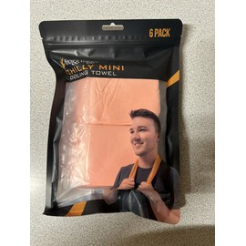 FROGG TOGGS Chilly Mini Cooling Neck Towel, 6 count, 29"x3" Orange - 6 Pack