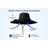 SolarCool Wide Brim Sun Hat with Dual Solar Fans, UPF