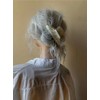 Hair Claw Clips for Women, Sweet White Shimmering Hair Claw