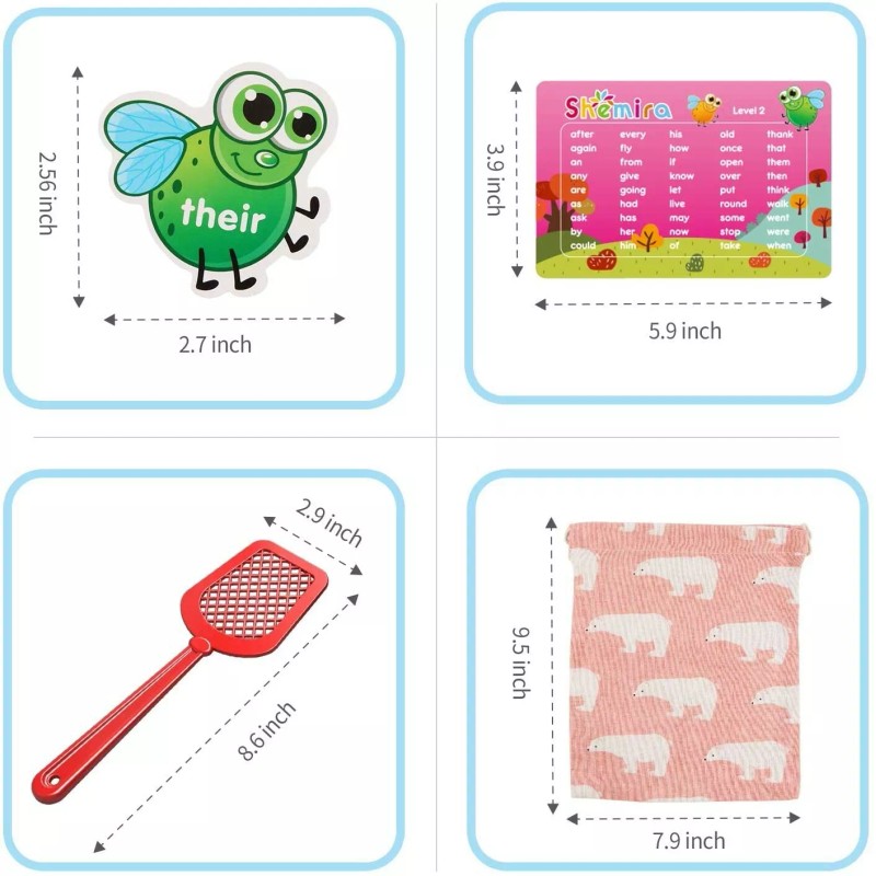 Shemira Shemira Sight Word Swat Game, Sight Word Educational Toy