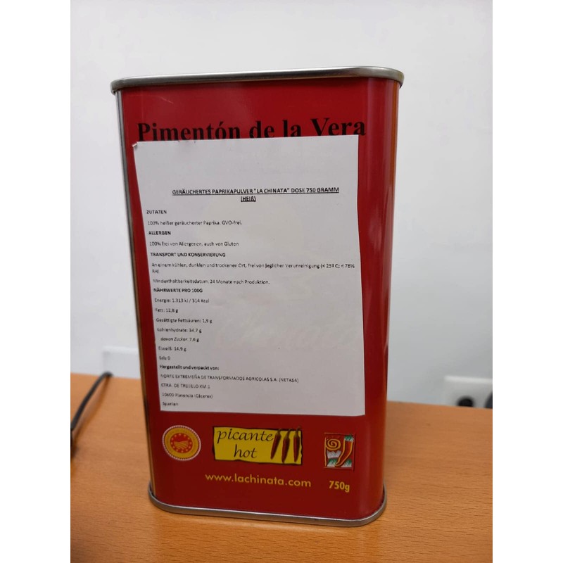 La Chinata Hot Smoked Paprika 750 grams