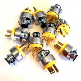 no brand 10 EXTENSION POWER CORD REPLACEMENT PLUG REPAIR ENDS MALE 125V 15 AMP