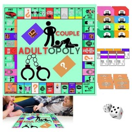 WHNICUST Couple Board Game, Couple Conversation Cards, Board Game Props for Date Night