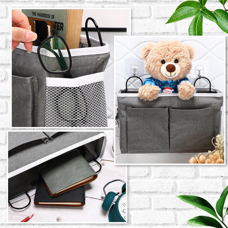 Berlune 6 Pcs Wall Hanging Storage Bag Wall Organizer Bag