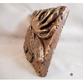 Metal Tile rts Manufacturing Bronze Wildlife (Moose) 4"x4" Decorative Wall Tile by Metal Tile Arts Mfg.