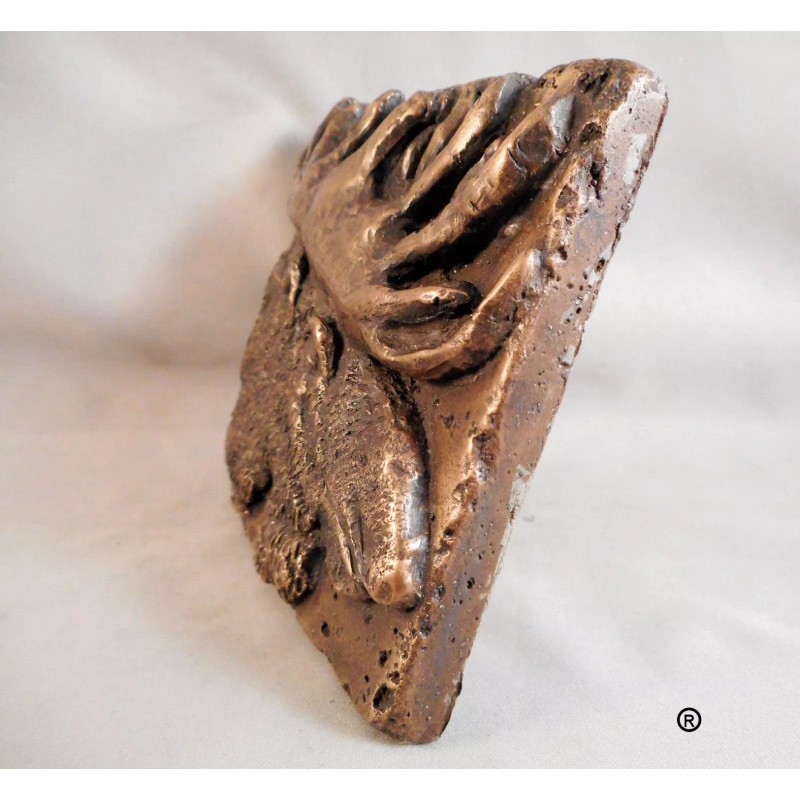 Metal Tile rts Manufacturing Bronze Wildlife (Moose) 4"x4" Decorative Wall