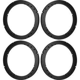 5.25" 5 1/4" Speaker Spacers Depth Extender Extending Rings - 1/2" thick - ID: 4 3/4" OD: 5 3/4" - 2 Pair - SSK525K - Stackable - Perfect For Framing Fiberglass Enclosures