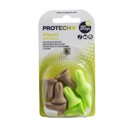 Protech Ear Plugs Ihearu Soft Foam - 4 Pairs