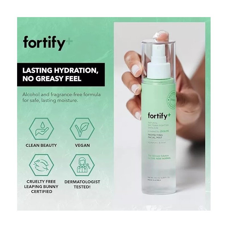Fortify + 9-in-1 Korean Facial Mist Spray with Hyaluronic Acid