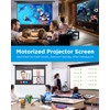 Projector Screen Motorized 100 Inch Electric Projector Screen with Remote