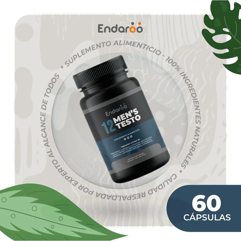 Testo Mens Testosterona Ingredientes Cápsulas