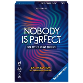 Ravensburger 26846 - Nobody Is Perfect Extra edition - Communicative card game for the whole family, game for adults and teenagers from 14 years and up, for 3-6 players.
