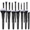Bueart Design 16Pcs ULTRA SOFT Black labeled DENSE HAIR Makeup