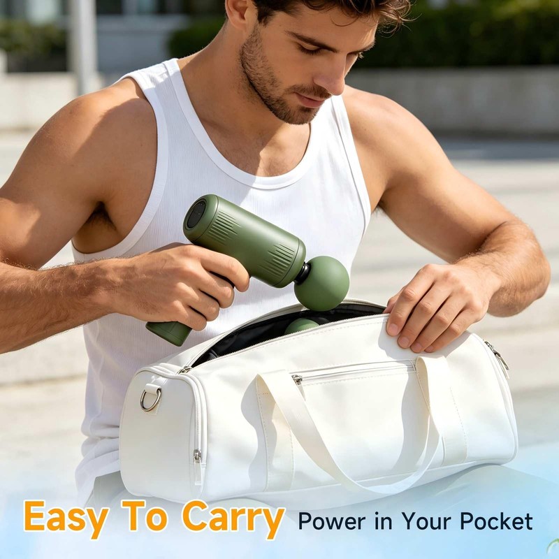 JOYSUWERUN Massage Gun with Heat, Powerful Warming Massage, Home &