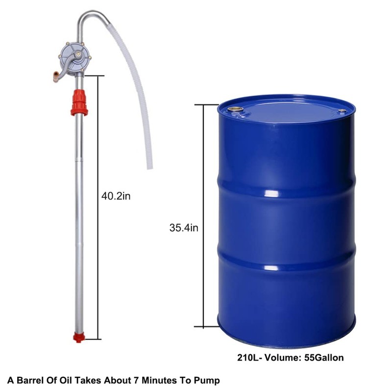 LYCARESUN 15 to 55 Gallon Drum Pump, Aluminum Barrel Pump