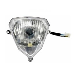 Streetparts24 Front Headlight 12 V Suitable for Beta RR 50 - Headlight Light Lamp with E-Mark - Replacement Headlight for Moped