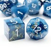 Haxtec Sharp Edge Dice Set Blue DND Dice Set with