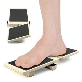 Professional Wooden Balance Board for Leg Workout, Exerciser Foot Strengthener,Board Wobble Board(Light Brown)