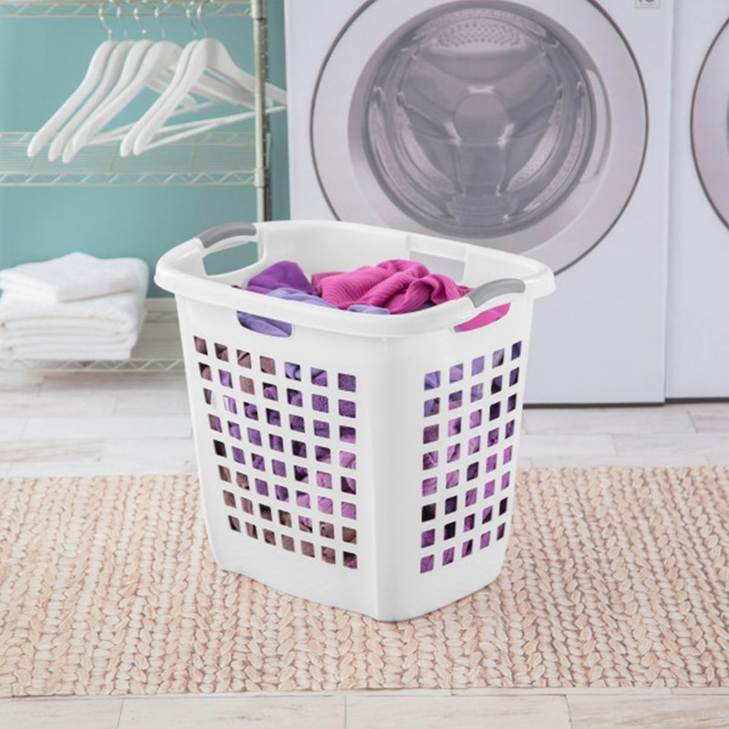 Sterilite Ultra Easy Carry Laundry Hamper, Comfort Handles to Easily