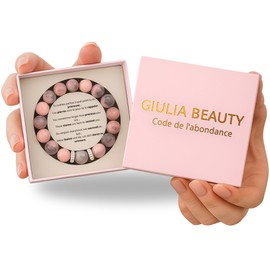 Giulia Beauty – Natural Therapeutic Rhodonite Stones for Women | Unique Wellness Gift | Inner Peace & Positive Energy | Birthday Gift Idea for Mom, Friend, Daughter, Christmas