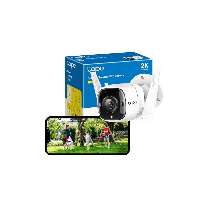 Tapo Tapo TC65 2K Security Camera Outdoor Wireless & Wired,