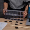 FINGERINSPIRE 2-Tier Display Case with 12 Compartments for Mini Figures