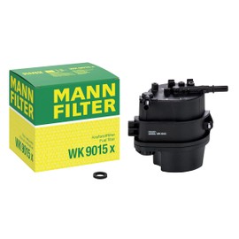 Original MANN-FILTER Fuel filter WK 9015 X – Fuel filter set with gasket / gasket set – For Passenger Cars
