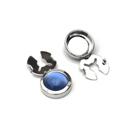 Climple Button Covers Cufflinks for Men Women Button Covers for Men Shirts - Cat Eye Effect Cufflinks Closure Non-Sewing, Metal, Cats Eye