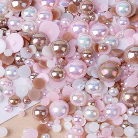 Rhinestones, half pearls, rhinestones nails, glitter stones, rhinestones for textiles, hotfix rhinestones, for DIY crafts, jewellery making, nail art decoration (B)