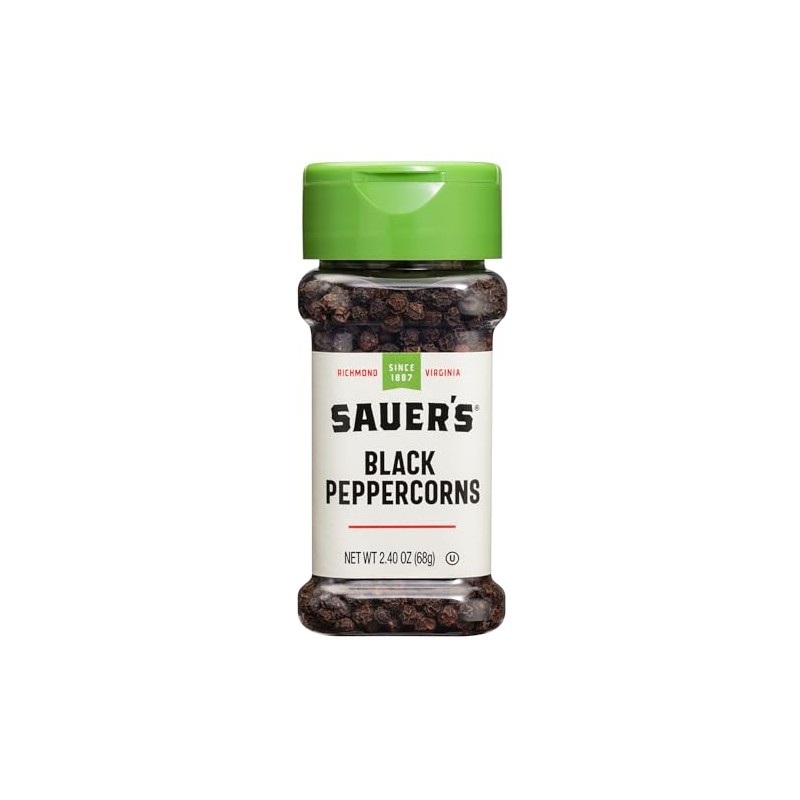 Sauer's Black Peppercorns, 2.40 Ounce (Pack of 1)
