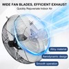 Criditpid 12 Inch Wall Mounted Shutter Exhaust Fan with ON/OFF