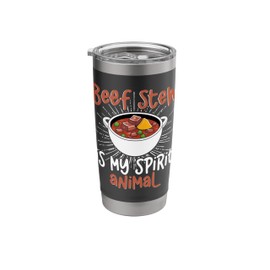 Beef Stew Humor Thanksgiving Food Roast Beef Chef Stainless Steel Insulated Tumbler