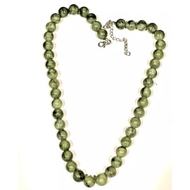 J.C. WALSH & SONS, DUBLIN, IRELAND Irish Connemara Marble Multi Beaded 18" STATEMENT Necklace JCW163