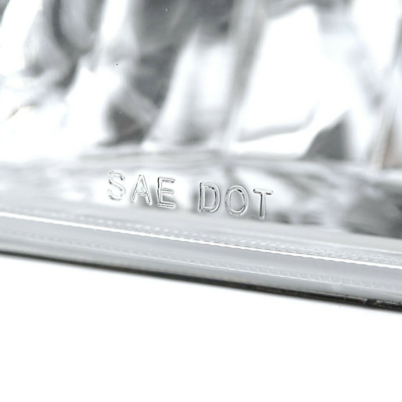Octane Lighting 7X6 Crystal Clear Glass Lens Metal Headlight H4