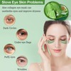 Pack of 60 Aloe Vera Eye Pads Against Dark Circles,
