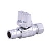 Cold Expansion Straight Stop Valve ,1/4 Quarter Turn Chrome Plated