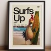 Surfs Up Chicken Joe Print, Premium Artwork Film Poster, Wall
