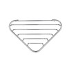 Croydex QM260941 Chrome Plated Mild Steel Corner Wire Soap Dish,