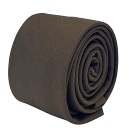 Frederick Thomas Slim Dark Brown Necktie, 6cm Width, Luxury British Design, UK Prime Seller