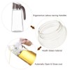 Marbrasse Oil Dispenser for Kitchen,20 OZ /600ml Leakproof Glass Oil