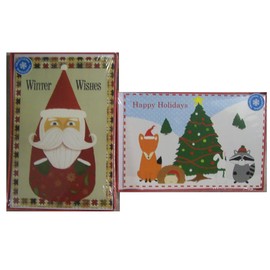 40 Christmas Cards & Envelopes 2 Patterns